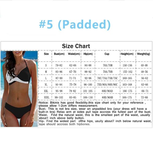 Women Push Up Bikini Set Bra Padded Swimwear Bandage Lady Swimsuit Bathing QU - Picture 29 of 37