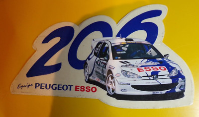 autocollant world rally championship 2000 peugeot esso 206 | eBay