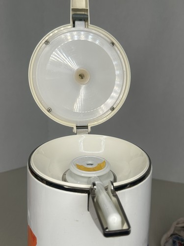 Vintage 70s Everest Vacuum Air Pot Thermos APN-1900 Floral Poppies, Coffee, Tea - Picture 7 of 8