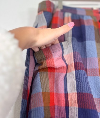 SEASALT CORNWALL Cotton Pebble Drop Multicoloured Button Up Midi Skirt UK 20 - Picture 7 of 12