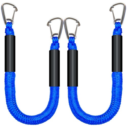 2 Clips Bungee Dock Line Heavy Duty 316 Stainless Steel Clips Boat ...