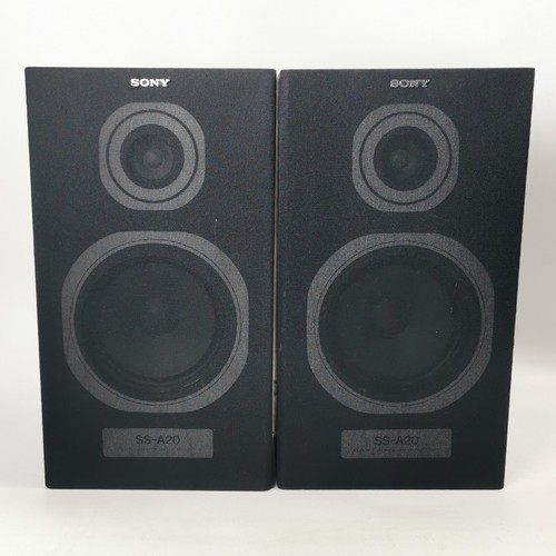 Sony SS-A20 Stereo Separate Main Speakers. 35 W at 6ohm. Black.