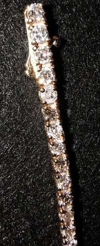 gold ladies bracelet with real pink diamonds - Picture 16 of 21