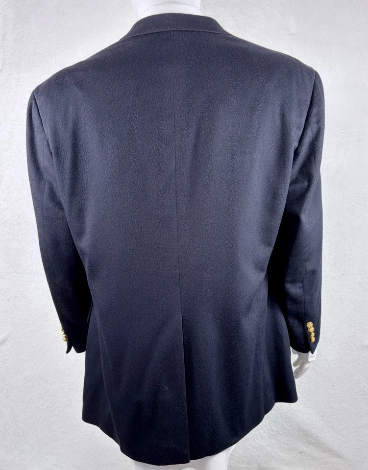 NORDSTROM LORO PIANA Para hombres 48R Azul Marino 100% Cachemira Blazer Abrigo Deportivo Chaqueta Usado en Excelente Condición Foto 3 de 4