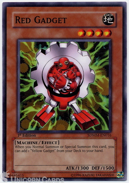 SDMM-EN016 Red Gadget 1st Edition Mint YuGiOh Card
