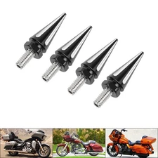 Windshield Spike Bolts Black/Chrome 1 Set Fit for Harley Road Glide FLTR 2015-Up