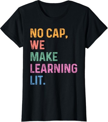 Learning Lit Back to School Teacher 2025 Ladies' Crewneck T-Shirt