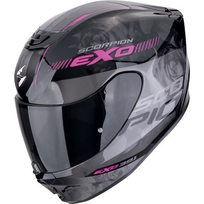 Motorrad Helm Integralhelm XS - Scorpion EXO-391 Ava - schwarz-pink