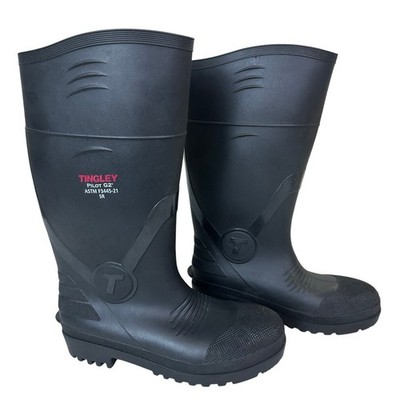 Tingley Pilot G2 ASTM F3445-21 Rubber Boots Size 5 Men, 7 Women Black