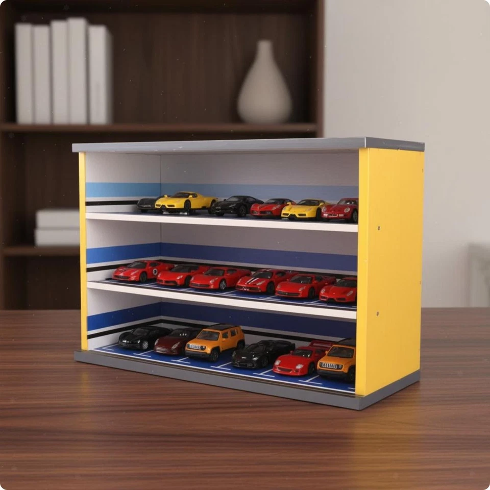 Vitrine Pour Voiture à L'échelle 1:43, Vitrine à Trois Niveaux - Photo 1/1