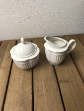 Mikasa Italian Countryside Creamer and Sugar Bowl Set W/ Lid DD 900 Excellent