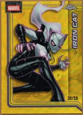 Iron Cat - 2026 Topps Chrome Marvel Comics - Gold Wave Refractor #127 /50