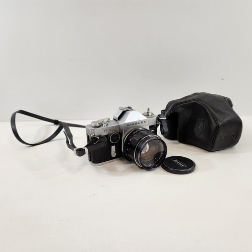 Appareil Photo Argentique Ricoh Singlex TLS Avec Objectif 55mm (pour Pièces)