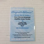 2025-26 Topps Chrome Cooper Flagg Autograph Green Reptilian REDEEMED! Redemption