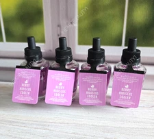 bath and body works berry hibiscus cooler wallflowers home fragrance refill x4