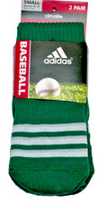 Adidas, Sports Forest Green Cushioned OTC Athletic Socks, 2Pk. Size 13C-4Y