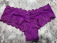 Victoria's Secret Fuchsia Lace Cheeky Panty, small