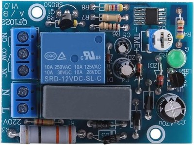 Timer AC 220V Off Delay Schalter Einstellbar 0-100 Minuten Relais Modul 10A