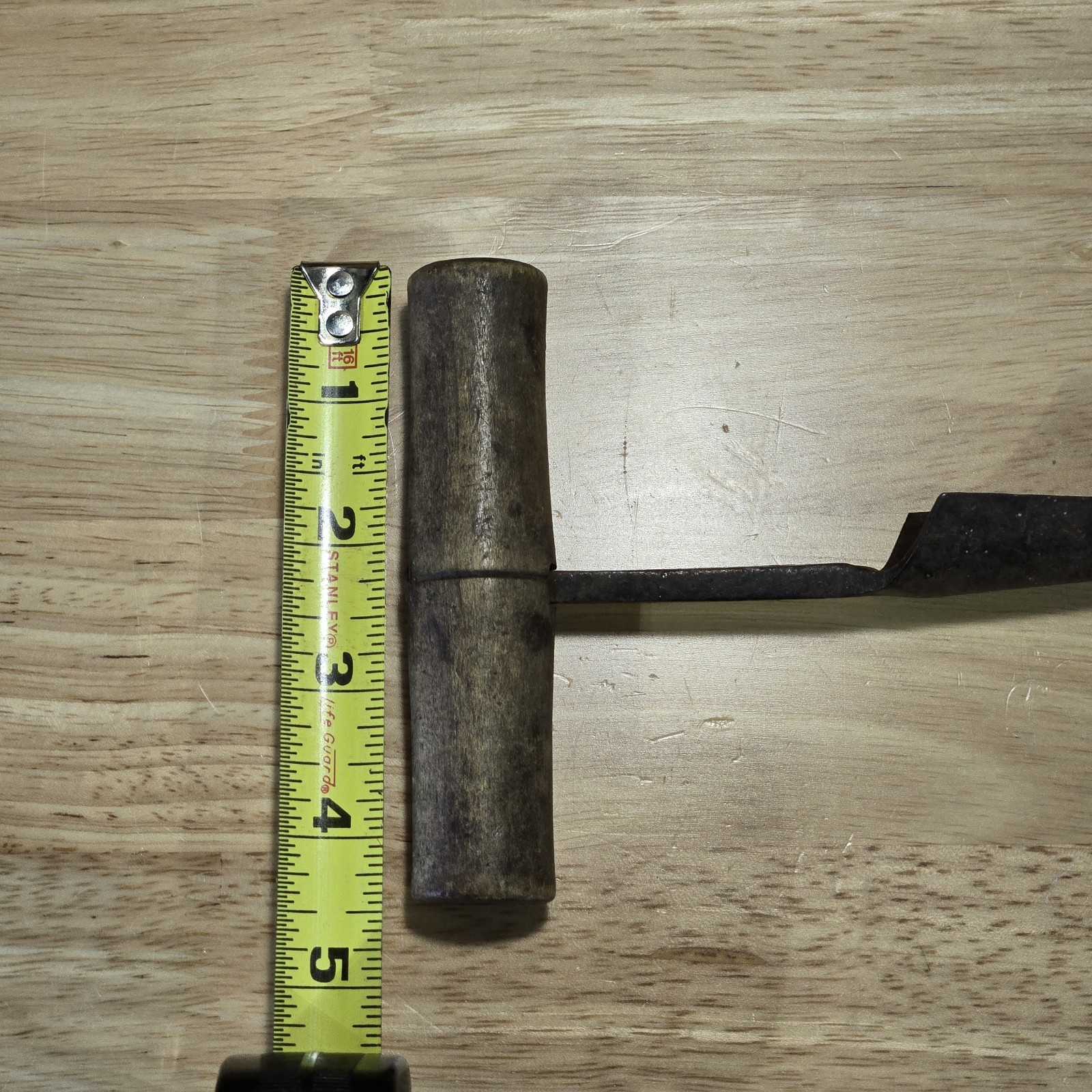 Antique T-handle Bung Barrel Hole Auger, Vintage Wine & Beer Hand Tool