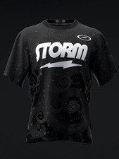 Custom Name Storm - Physix Blackout Bowling Jersey Shirt - Size S to 5XL
