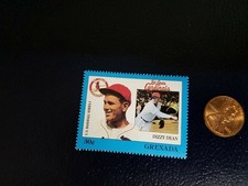 Dizzy Dean St Louis Cardinals MLB Baseball Series 1 Grenada Perforated Stamp
