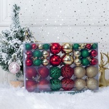 Christmas Ornaments 3-6cm Set Pvc Boxed Christmas Tree Decoration Colorful Ball
