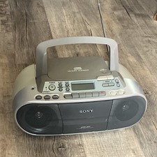 Vintage Sony CFD-S01 Boombox CD Radio Cassette Player Tested Works