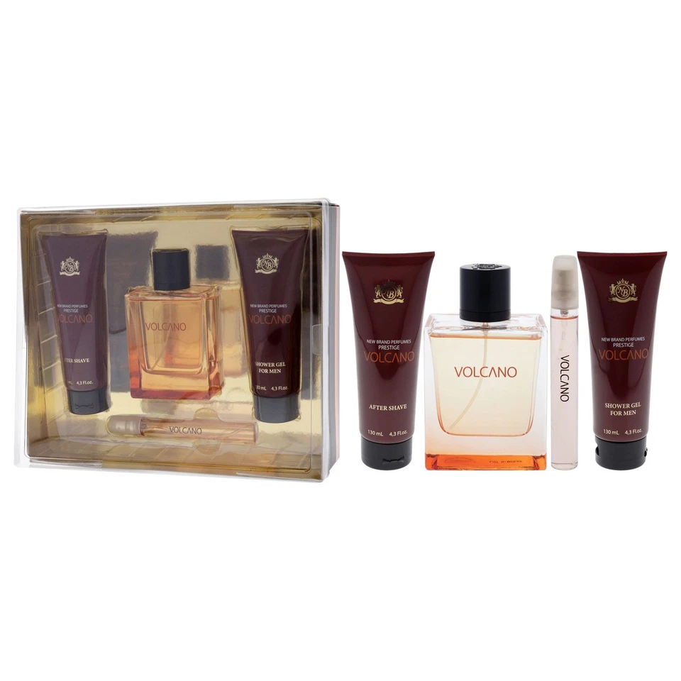 Prestige Volcano de Nueva Marca para Hombres - Juego de Regalo de 4 Piezas 3.3oz EDT Spray, 0.5oz EDT Foto 4 de 4