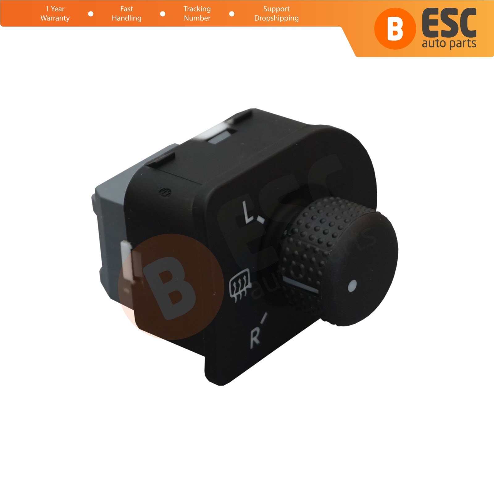 BDP628 Heatable Side Mirror Switch 1J1959565F for VW Golf Bora Jetta Beetle
