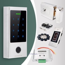 HOMSECUR Weatherproof WIFI Fingerprint RFID Access Control Set Lock APP Unlock