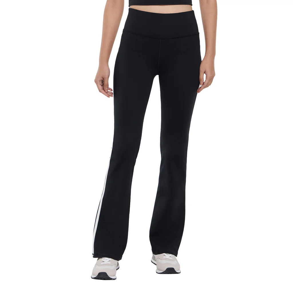 GapFit Women’s Flare Leggings Piping Wide Waistband Pocket Moisture Wicking, NWT