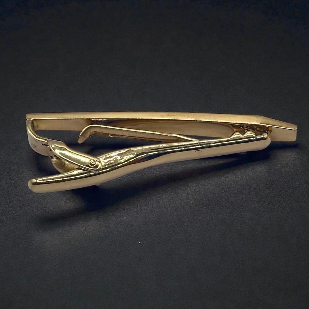 Yves Saint Laurent Gold Silver Tie Pin Excellent Condition thumbnail 2