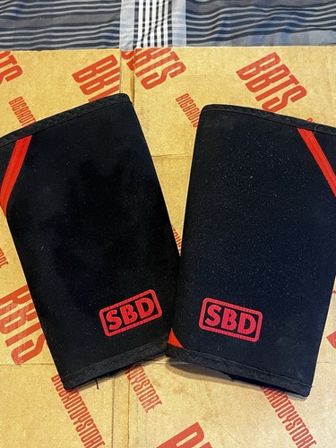 SBD Powerlifting Knee Sleeves 7mm Squat Bench Deadlift Size large Gym Fitness