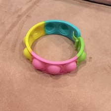 Multicolor Silicone Pop Fidget Bracelet Sensory Toy