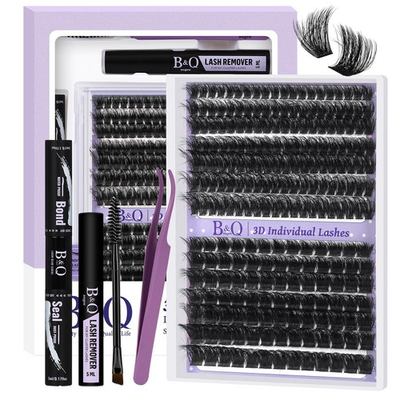 #ad #ad Bamp;Q Fluffy Lash Clusters Kit 100D200D Dramatic Eyelash Clusters Kit 1018MM 0... $15.18