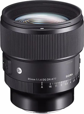 Sigma A 85 mm F1.4 DG DN 77 mm Filtergewinde (Sony E-mount Anschluss) schwarz