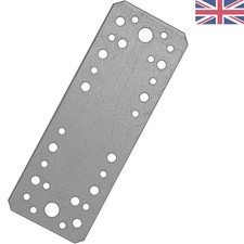 Heavy-Duty Galvanized Steel Bracket - Powder Coated Mending Plate 40x180mm