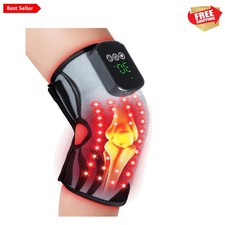 Rechargeable Red Light Therapy Knee Brace: 5 Brightness  3 Vibration Levels