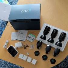 Arlo Pro 4 Spotlight Camera 3 Pack Wireless Security 2K Video  HDR VMC4350P