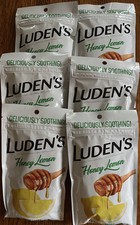 6 Bags Luden's LUDENS Honey Lemon Flavor Throat Drops 25 Ct EACH SEALED