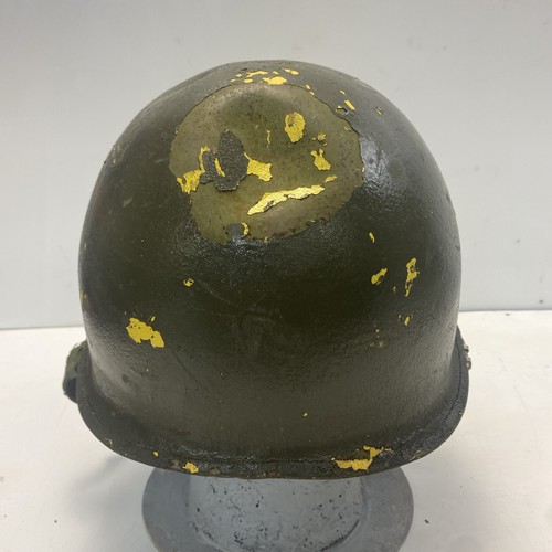US Army Rear Seam M1 Helmet Shell with Chinstrap - Picture 4 of 15