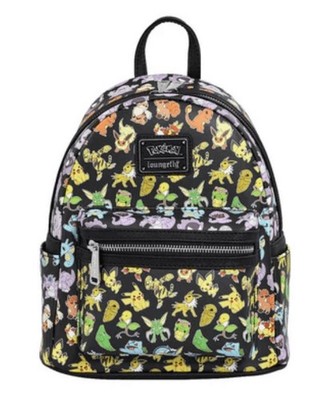 Loungefly Pokémon Mini Backpack Rucksack All Over Print Multi Character 