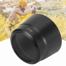ET63 Lens Hood Camera Mount Plastic Black Fit for STM EFS 55250mm f45.6 IS