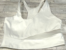 Women's Free People Movement Trophy Life Crop Tank Top White Racerback LARGE