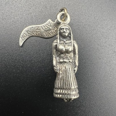 Vintage Sterling Silver Native American Mother Baby 3D Charm Grand Canyon 6.2g