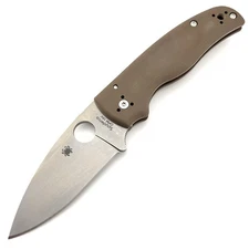 BNIB! Spyderco Shaman CPM-15V Sprint Run, BBB Brown G10 Handles, C229GPBN15V