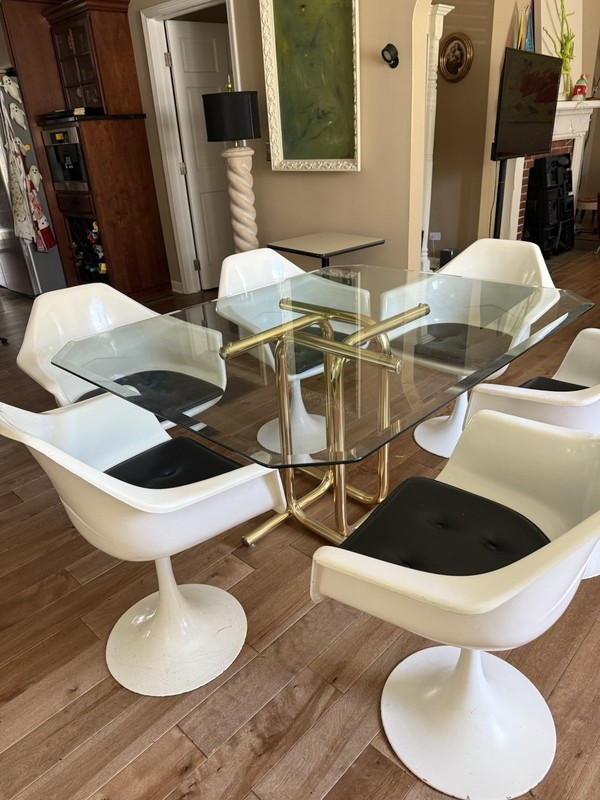 Set (6) Tulip Arm Chairs Original Condition 1960’s (Knoll International?)