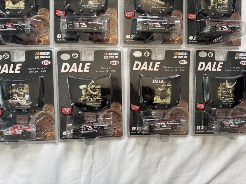 Dale Earnhardt Diecast with Hood Magnet 1:64 Days of Dale COMPLETE SET of 12 - Image 3 of 4