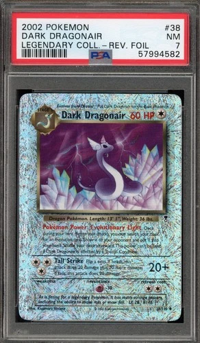 Pokemon Dark Dragonair Reverse Holo Legendary Collection 38/110 PSA 7