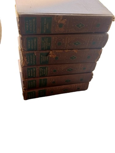 1936 World's Greatest Literature Series Books Incomple of 19 Spencer Press Water - Picture 5 of 12